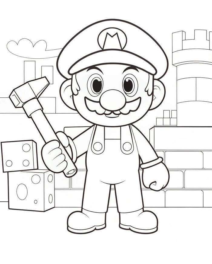 ảnh mario nhân vật thợ sửa ống tô