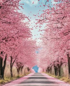 anime cạnh nhành hoa anh đào