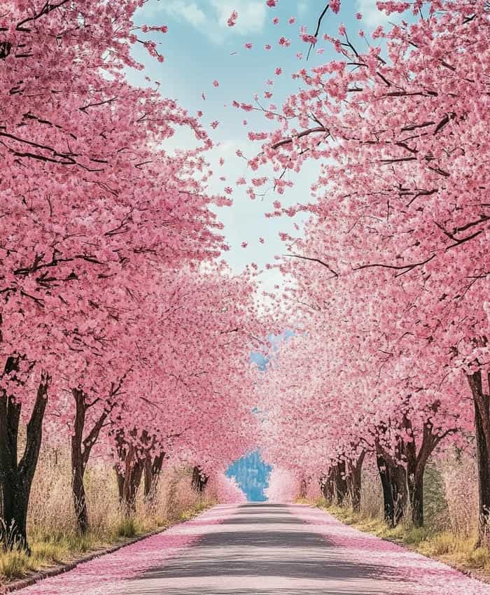 anime cạnh nhành hoa anh đào