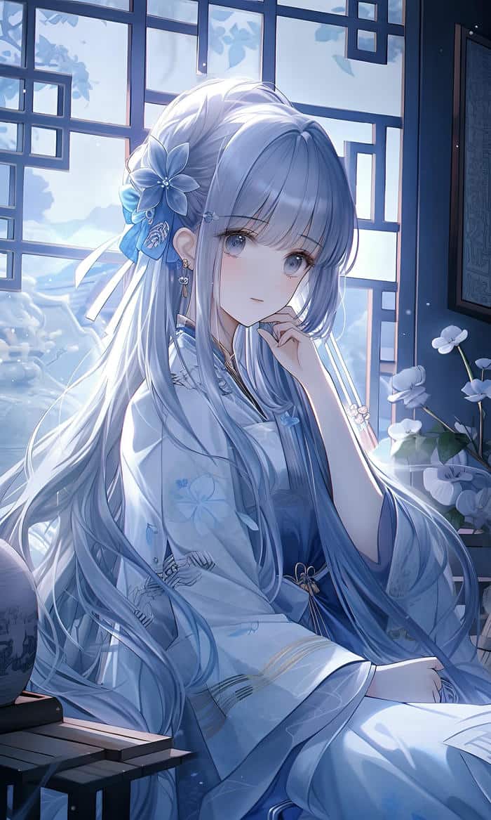 anime cảnh xanh thẳm