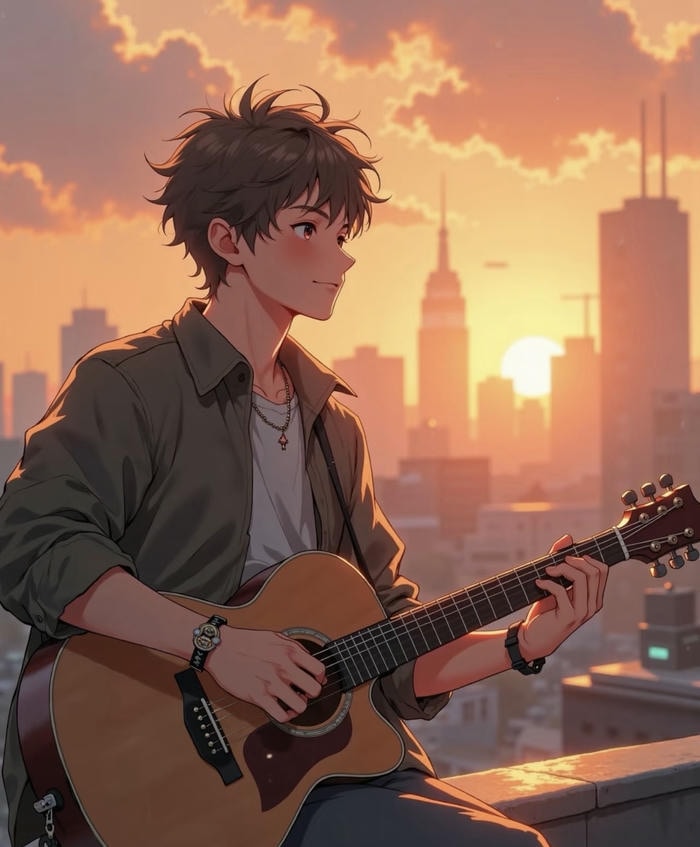 anime hoàng hôn cuối ngày