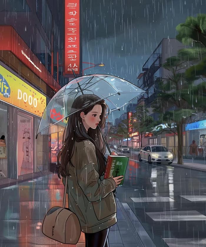 anime mưa cô độc