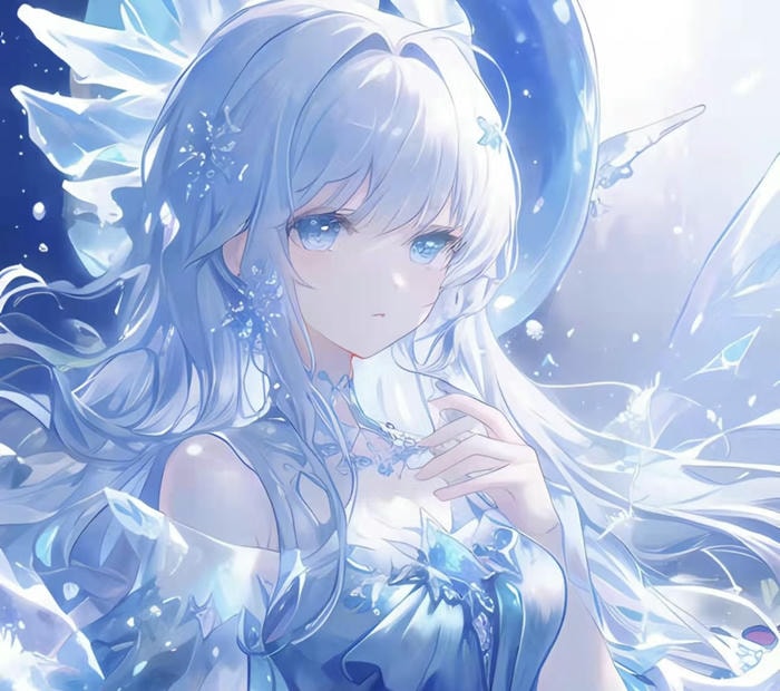 anime nền xanh dương