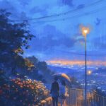 anime ngắm mưa buồn