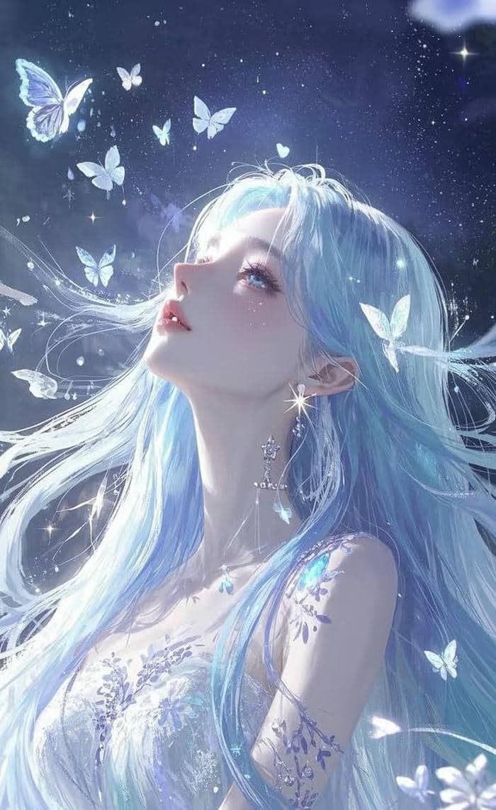 anime tông xanh nhạt