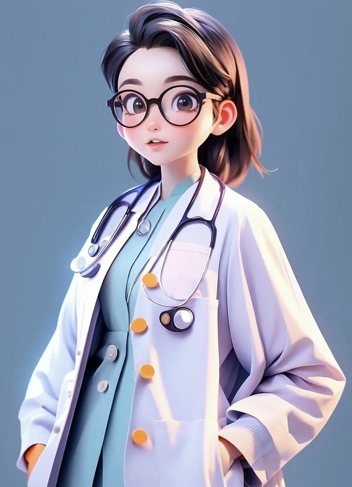 bác sĩ chibi phong cách dễ thương