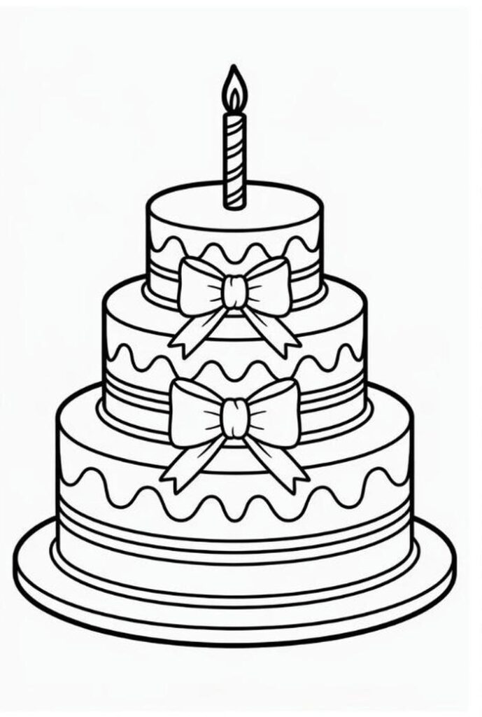 bánh sinh nhật đơn giản để bé tô