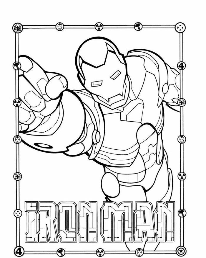 bé tô tranh iron man cực dễ