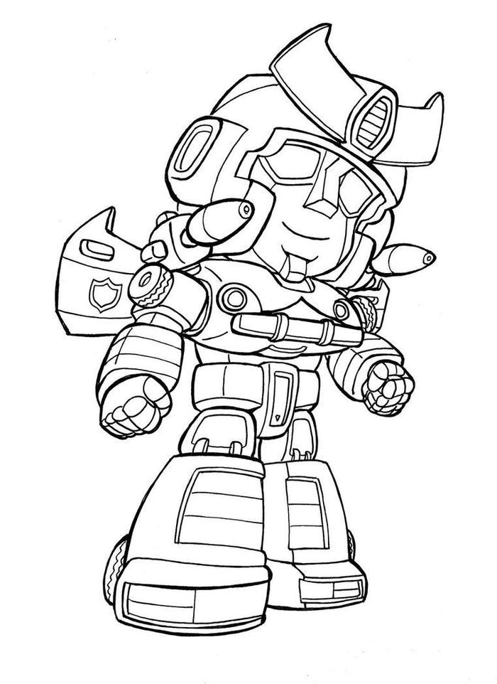 bộ sưu tập tranh tô màu robot cho bé cực đẹp