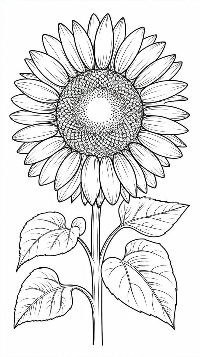 bông hướng dương cánh to dễ tô
