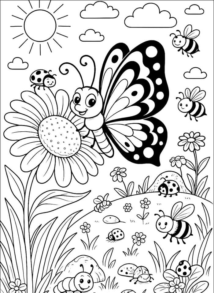 các tranh tô bướm nhiều hoạ tiết nhẹ