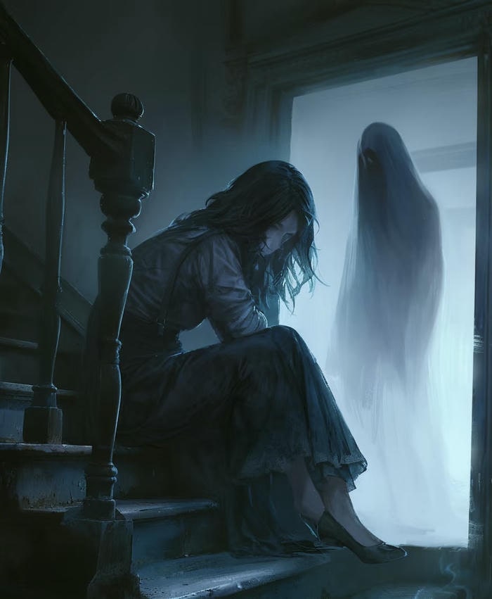 cảnh anime linh dị