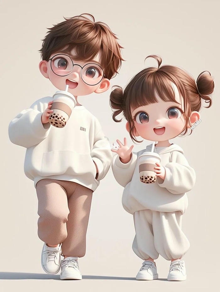 cặp đôi chibi dễ thương