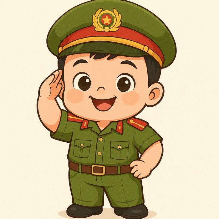 chibi công an phong cách vui