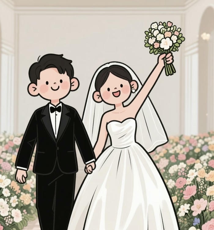 chibi cưới lãng mạn