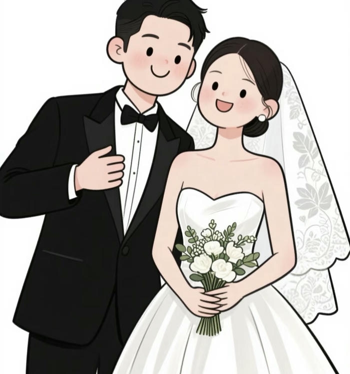 chibi cưới mùa xuân