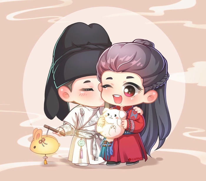 chibi đam mĩ tươi cười