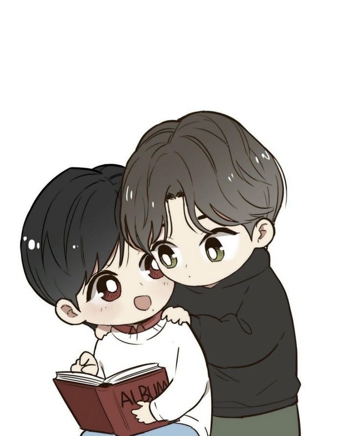 chibi đôi đam mĩ ôm nhau