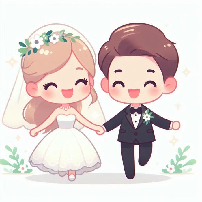 chibi đôi hạnh phúc