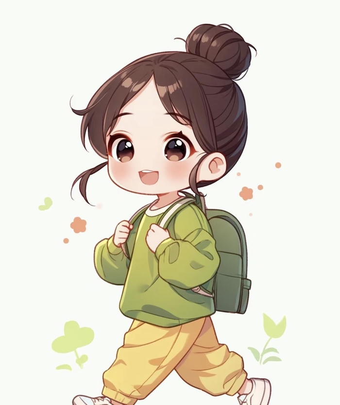 chibi học sinh mùa hè
