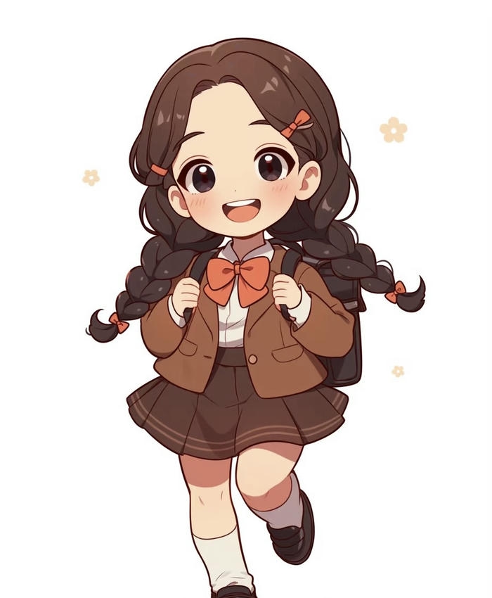 chibi học sinh nữ