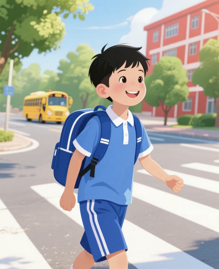 chibi học sinh tóc ngắn