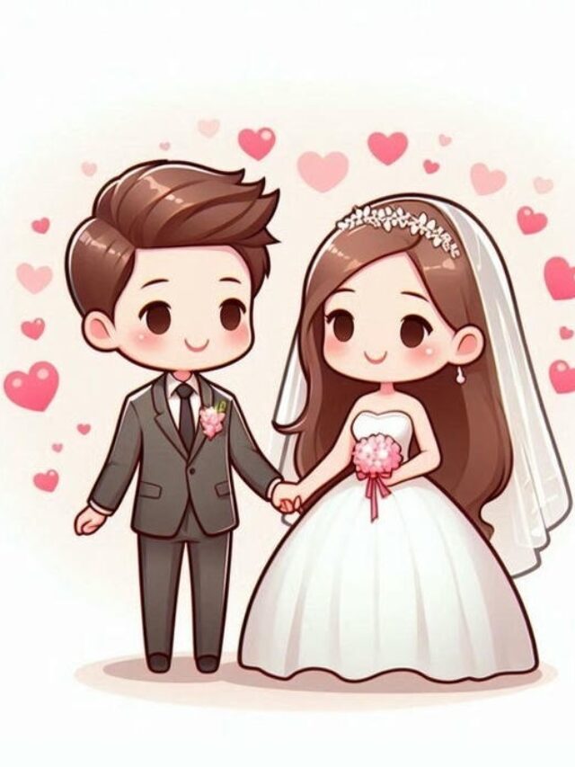 Tổng hợp 185+ ảnh cô dâu chú rể chibi cute ngọt ngào đốn tim