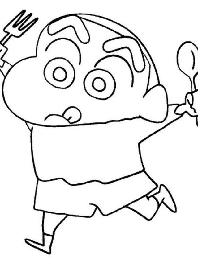 Tổng hợp 194+ tranh tô màu Shin cậu bé bút chì cho bé tập tô