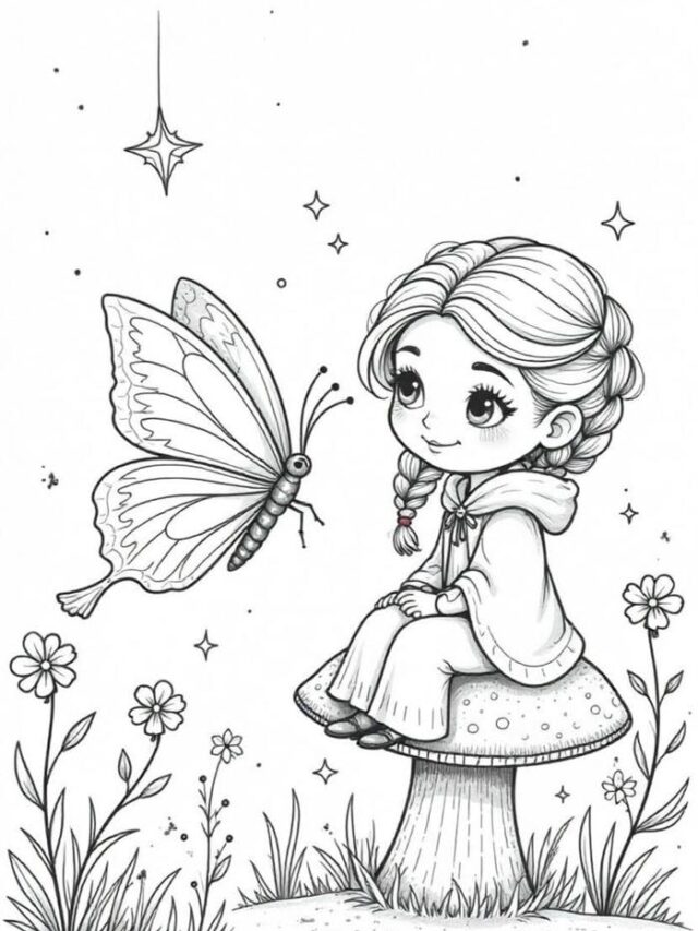 Tuyển chọn 123+ tranh tô màu con bướm đáng yêu giúp bé sáng tạo 