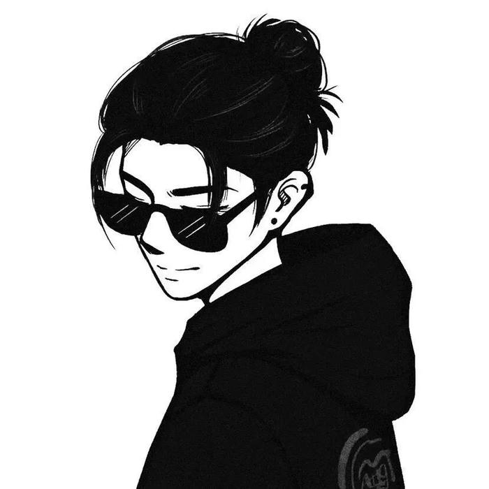 đen trắng avatar phong cách sâu