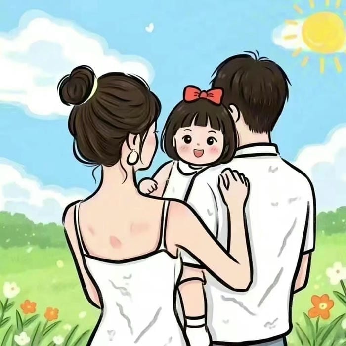 gia đình chibi sum vầy cực đẹp