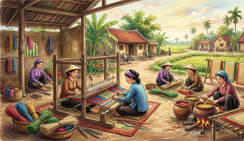 hình ảnh làng nghề thủ công dân gian đẹp