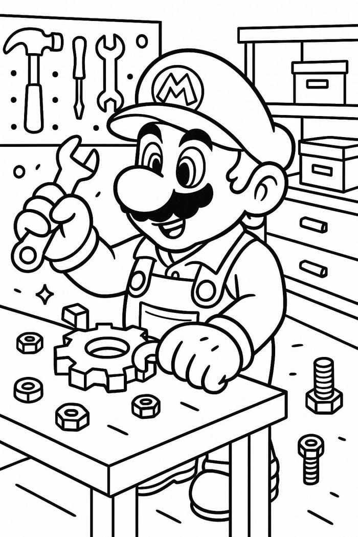 hình ảnh mario tranh vẽ nền trống