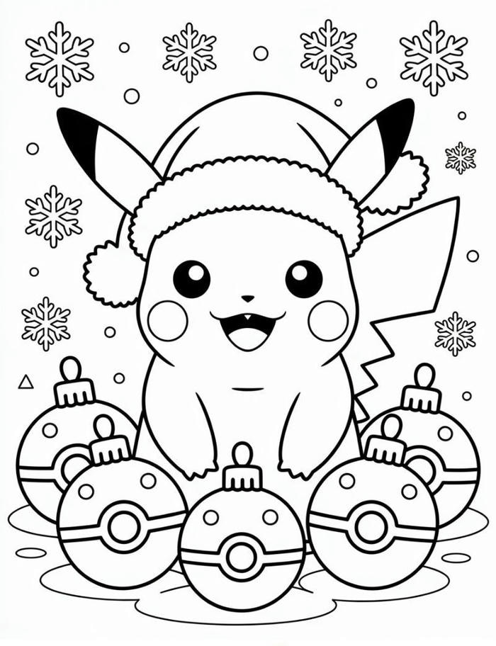 hình ảnh tô màu pikachu