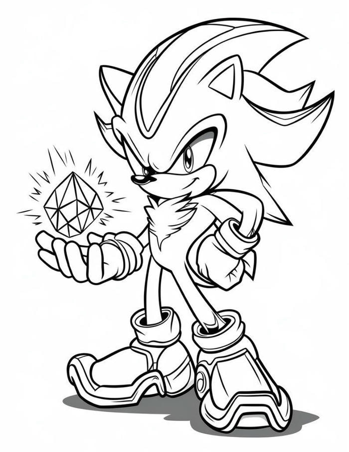 hình ảnh tranh tô màu sonic tạo cảm hứng