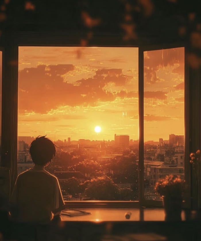 hình anime chiều lãng đãng