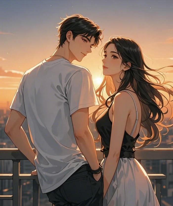 hình anime chiều tà