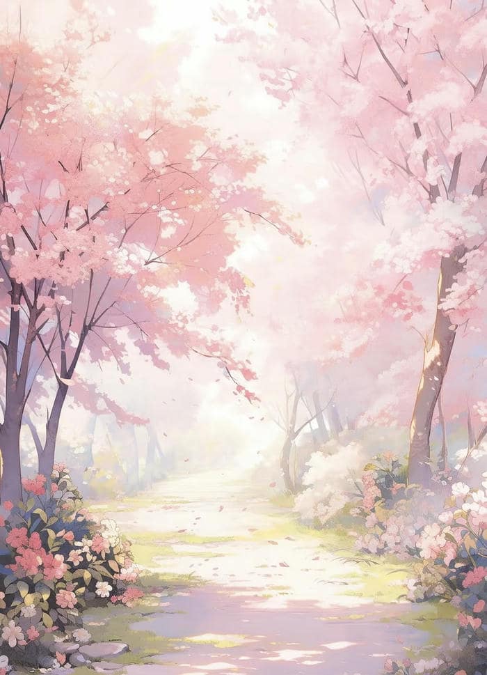 hình anime hoa anh đào đẹp