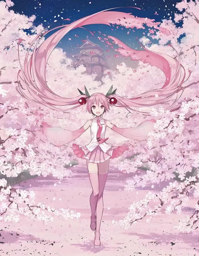 hình anime mùa hoa anh đào