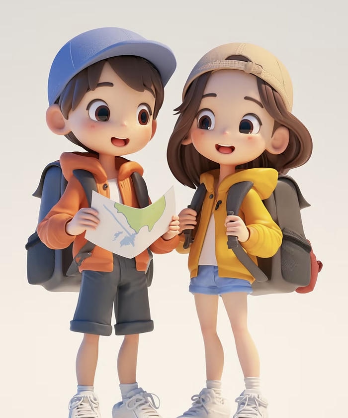 hình chibi học sinh dễ thương