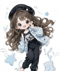 hình cô gái chibi anime chất lượng cao