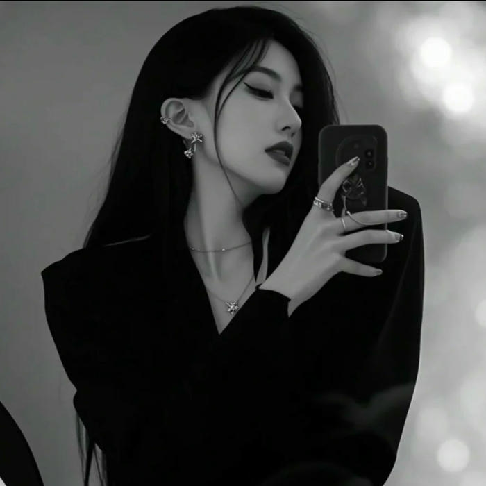 hình đen trắng avatar phong cách nghệ