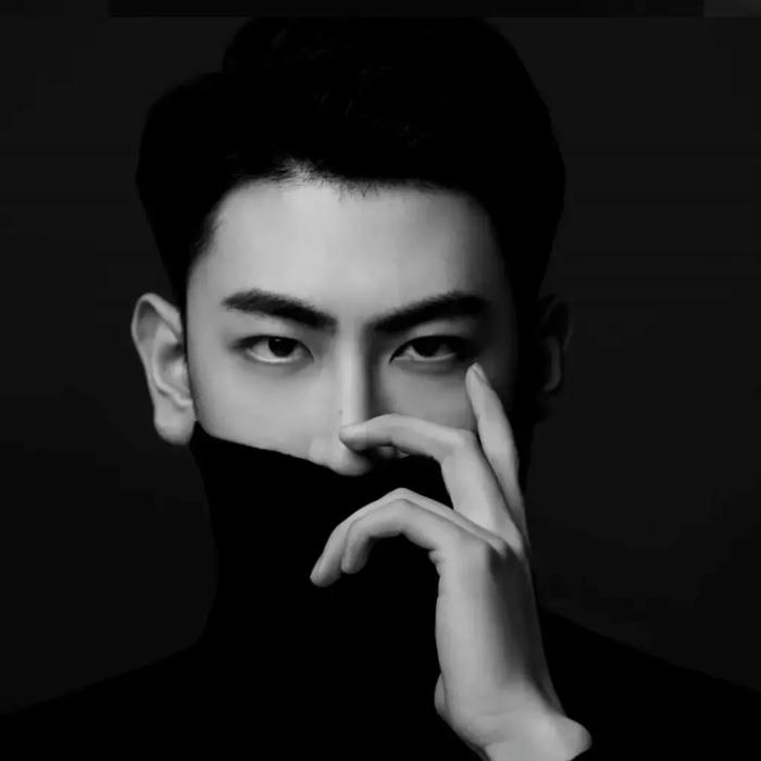 hình đen trắng avatar tạo hình cổ