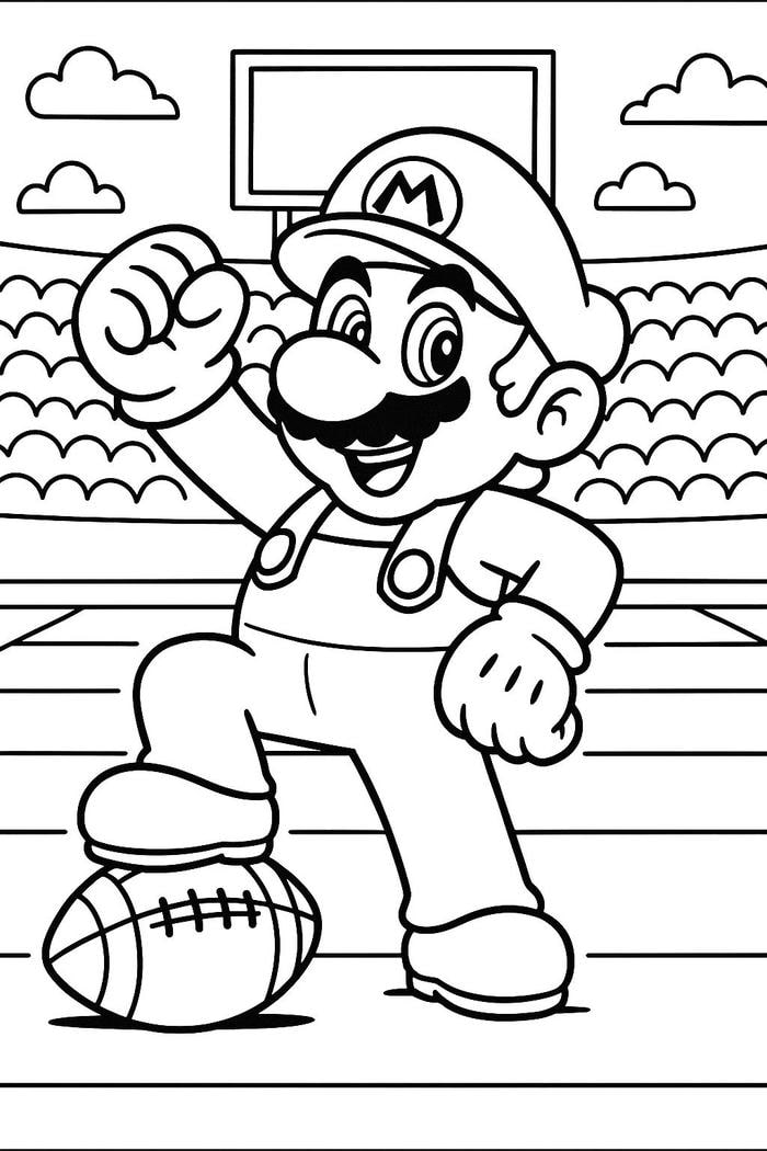 hình mario tranh vẽ cho hoạt động tô