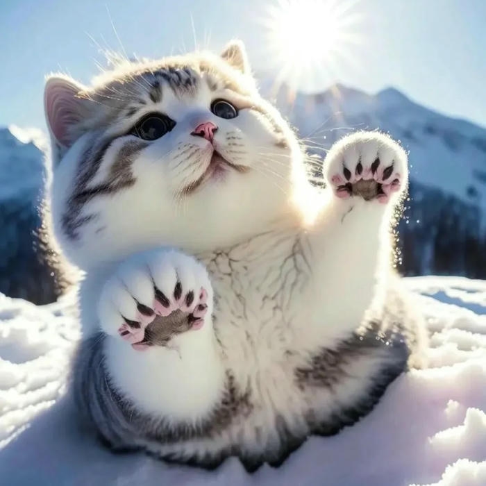 hình mèo vô tri avatar vui nhộn