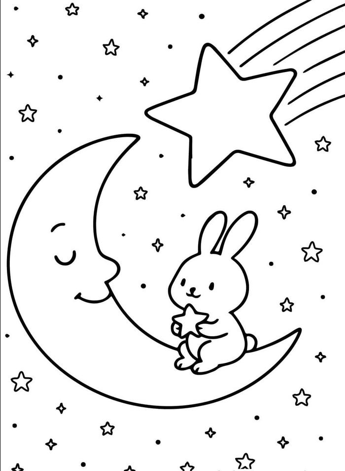 hình tô màu ngôi sao trắng nền