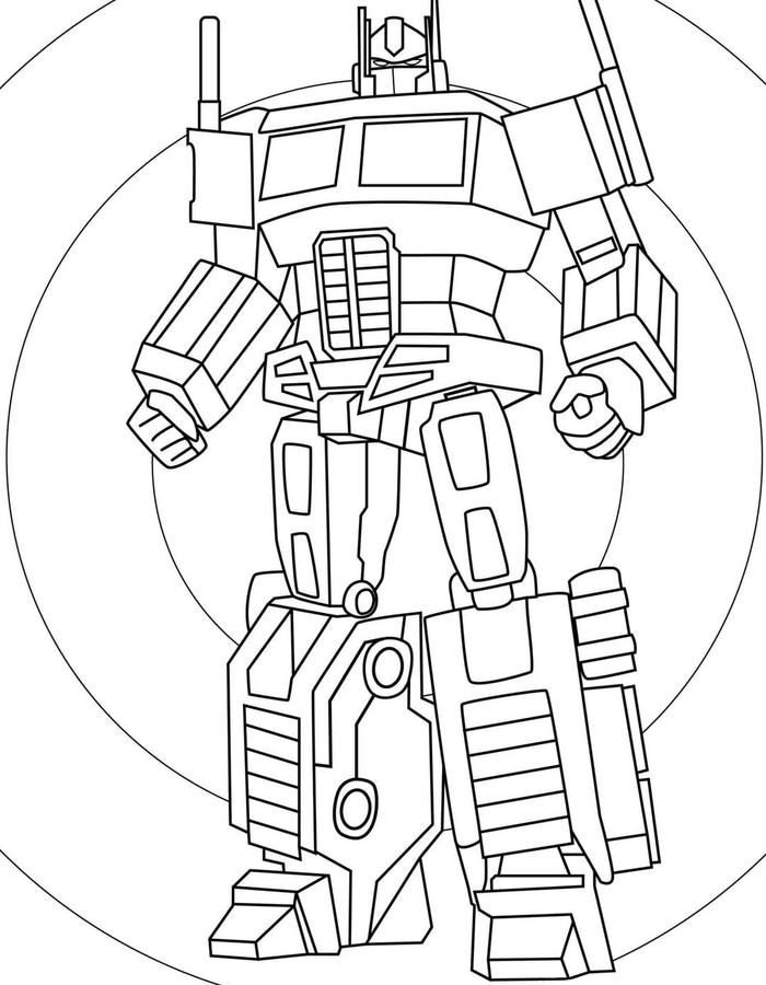 hình tô màu robot