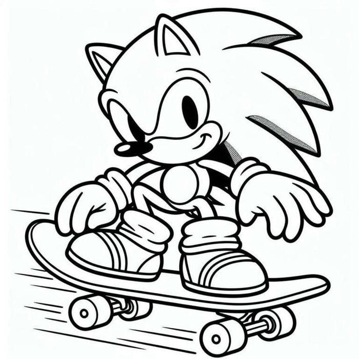 hình tô màu sonic nhanh nhẹn linh hoạt