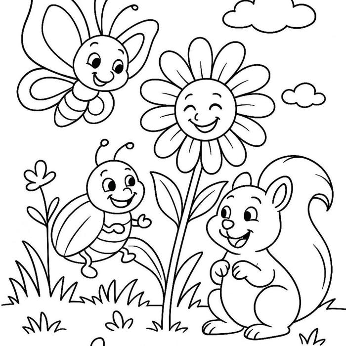 hình vẽ bướm dễ tô