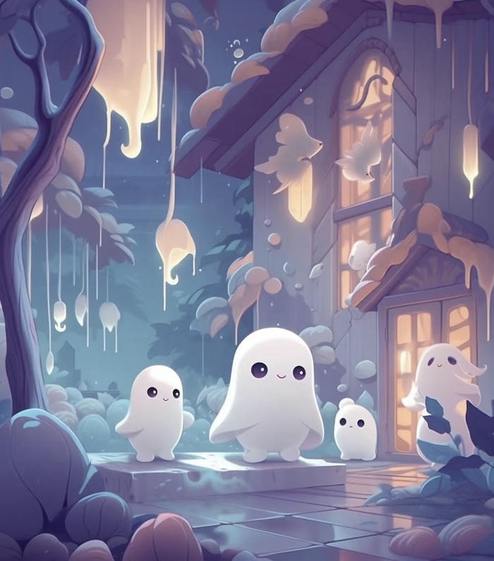 khung cảnh anime mờ sương